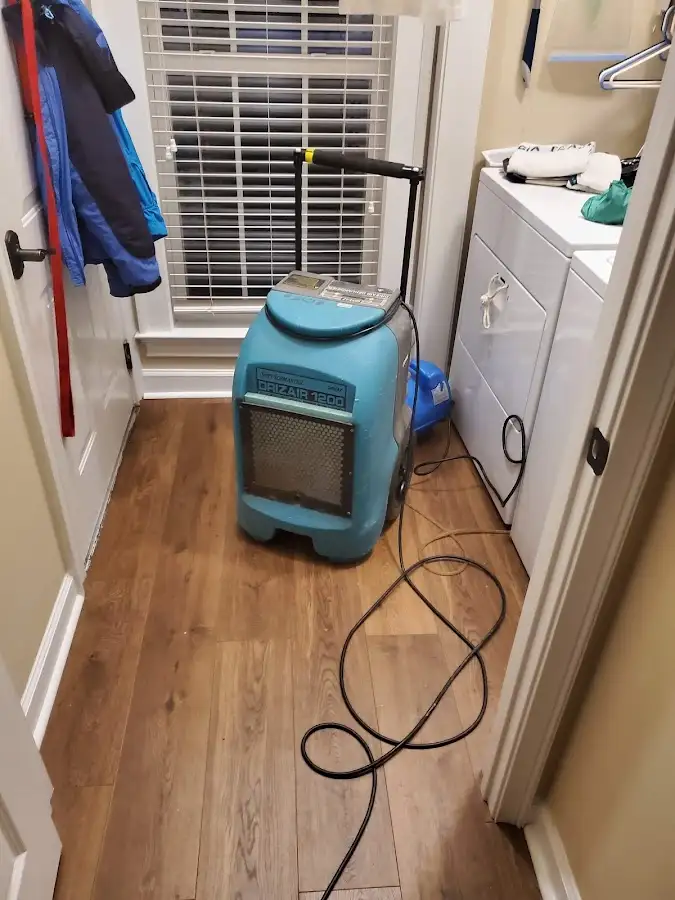 Commercial dehumidifier deployed for Flood Damage Cleanup in Grafton